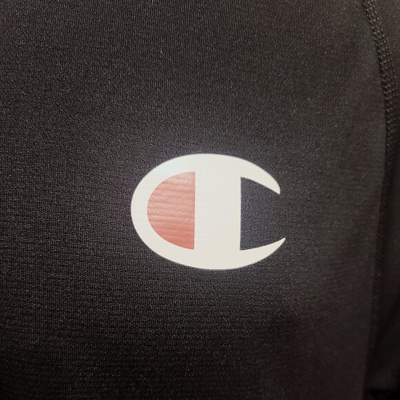 Champion Long Sleeve Black Shirt, Size Medium - Picture 4 of 9